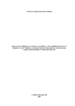ÂNGELA MARIA DE SOUSA PEREZ EDUCAÇÃO AMBIENTAL