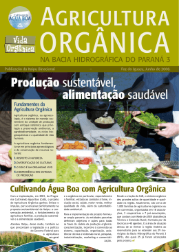 Caderno Agricultura Orgânica na BP3 / junho 2008 (pdf / 2,19 MB)