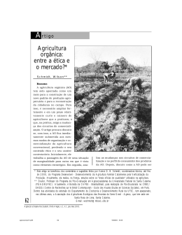 62 Agricultura org&acirc;nica: entre a &eacute;tica e o mercado?*