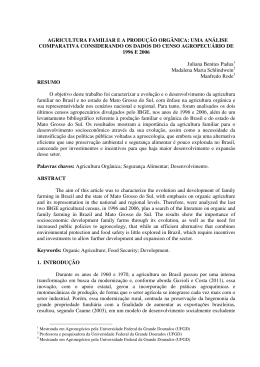 agricultura familiar e a produ&ccedil;&atilde;o org&acirc;nica: uma an&aacute;lise
