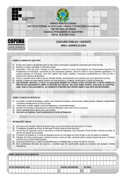 COPEMA - Concursos IFAL - Instituto Federal de Alagoas