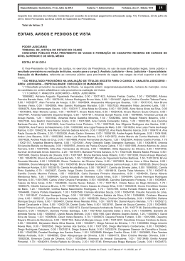 Publicado - Tribunal de Justi&ccedil;a do Estado do Cear&aacute;