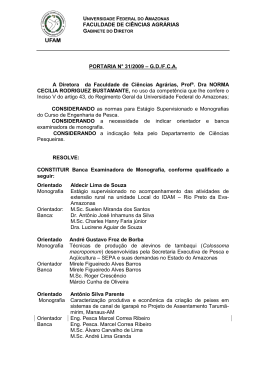 Portaria 031/2009 - FCA