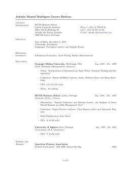 Ant&oacute;nio Manuel Rodrigues Guerra Barbosa - iscte-iul