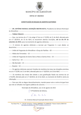 ------ DR. ANT&Oacute;NIO MANUEL AscEN&Ccedil;&Atilde;o MESTRE Bom, Presidente