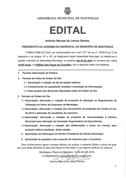 Ant&oacute;nio Manuel de Lemos Santos, PRESIDENTE DA ASSEMBLEIA