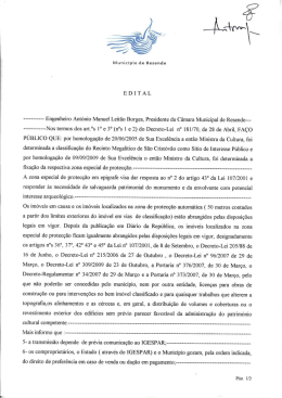 EDITAL ----------- Engenheiro Antonio Manuel Leitão Borges