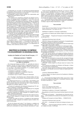 Delibera&ccedil;&atilde;o (extrato) n.&ordm; 1365/2013, de 27 de junho