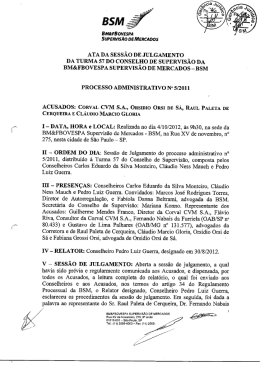 Voto da Turma do Conselho de Supervisão