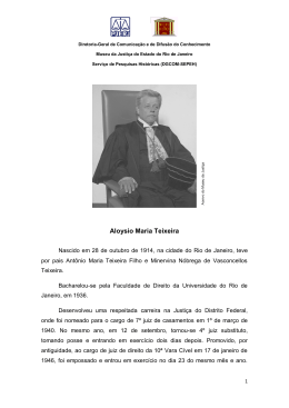 Aloysio Maria Teixeira - Tribunal de Justiça do Estado do Rio de