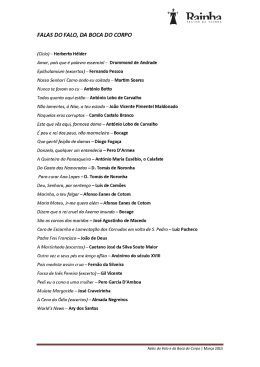 I Dainl`m FALAs Do FALO, DA BocA Do coRPo