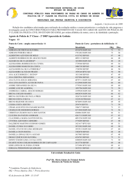 Resultado Resultado provas objetiva e discursiva