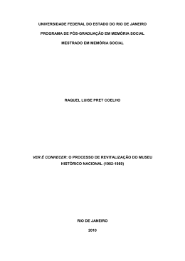 Ver &eacute; conhecer: mem&oacute;ria e identidade no processo de revitaliza&ccedil;&atilde;o