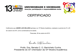 Certificamos que ANDRE LUIS HELLENO participou na