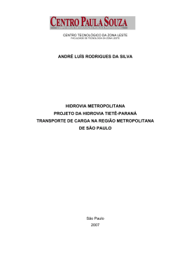 ANDR&Eacute; LU&Iacute;S RODRIGUES DA SILVA HIDROVIA