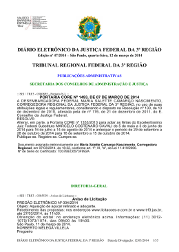 Diário Eletrônico Nº 47