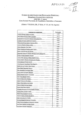 Candidatos admitidos a concurso