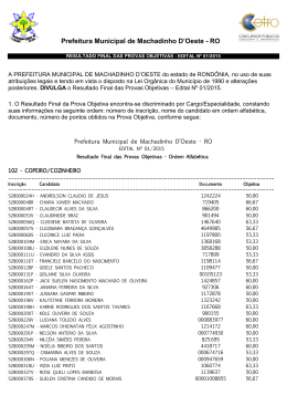 Prefeitura Municipal de Machadinho D`Oeste