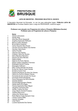 Clique para ver o arquivo - Prefeitura Municipal de Brusque