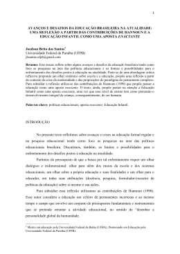 avanços e desafios da educação brasileira na atualidade