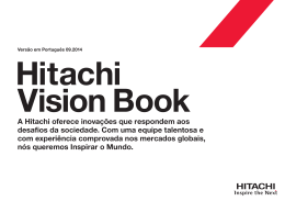 A Hitachi oferece inovações que respondem aos desafios da