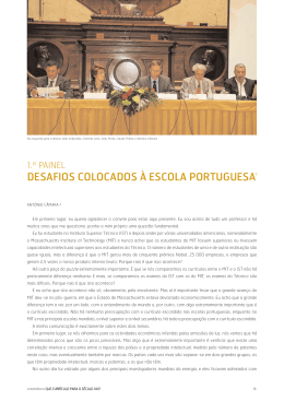 Desafios colocados &agrave; Escola Portuguesa