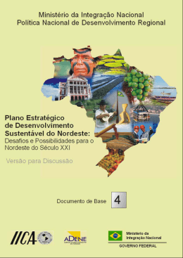 Plano Estrat&eacute;gico para Desenvolvimento do Nordeste