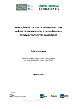 forma&ccedil;&atilde;o continuada de professores