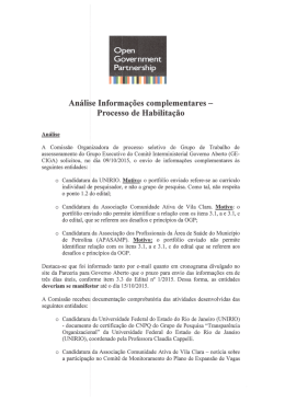 2 - Parceria para Governo Aberto