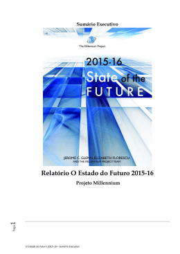 1 Relatório O Estado do Futuro 2015-16