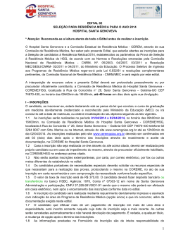 Edital 02/2014 - Comiss&atilde;o Estadual de Resid&ecirc;ncia M&eacute;dica em Goi&aacute;s