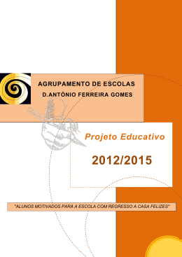Projeto Educativo - Agrupamento D. António Ferreira Gomes