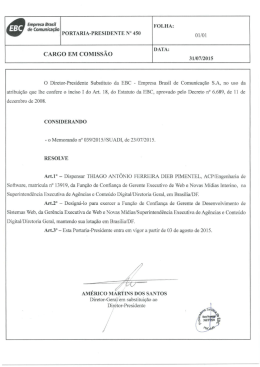 portaria – presi nº 450 – função de confiança