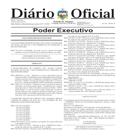 Poder Executivo - Di&aacute;rio Oficial