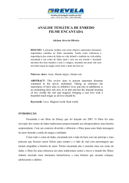 AN&Aacute;LISE TEM&Aacute;TICA DE ENREDO FILME ENCANTADA