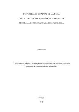 UM ESTUDO DA OBRA DE CARSON McCULLERS SOB - PPI