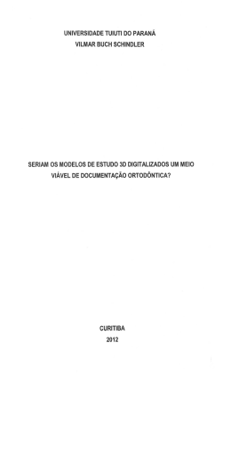 seriam os modelos de estudo 3d - TCC On-line