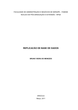 Artigo - Replica&ccedil;&atilde;o de Bases de Dados