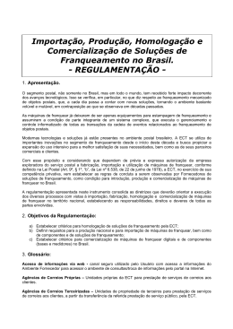 Vers&atilde;o atualizada da Regulamenta&ccedil;&atilde;o para Importa&ccedil;&atilde;o