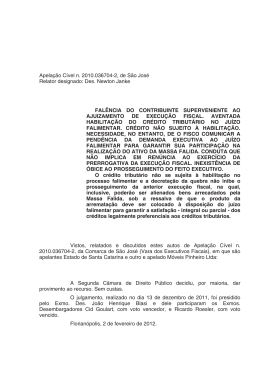Apela&ccedil;&atilde;o C&iacute;vel n. 2010.036704-2, de S&atilde;o Jos&eacute; Relator designado