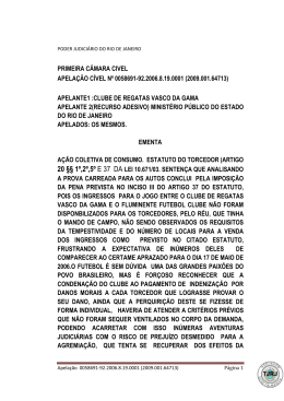 PRIMEIRA CÂMARA CIVEL APELAÇÃO CÍVEL Nº 0058691