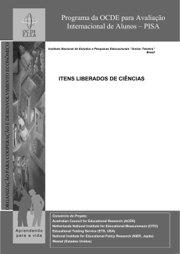 itens liberados de ci&ecirc;ncias