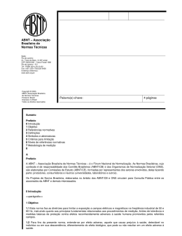 ABNT &ndash; Associa&ccedil;&atilde;o Brasileira de Normas T&eacute;cnicas