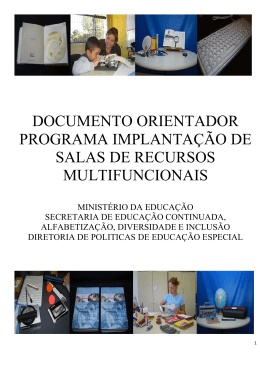 documento orientador programa implanta&ccedil;&atilde;o de salas de recursos