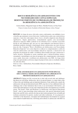Apresenta&ccedil;&atilde;o 1 - Sociedade Portuguesa de Psicologia da Sa&uacute;de