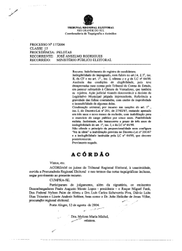 processo 15 1172004 - Tribunal Regional Eleitoral do Rio Grande