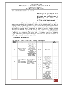 ESTADO DO PIAU&Iacute; PREFEITURA MUNICIPAL DE S&Atilde;O JO&Atilde;O DO