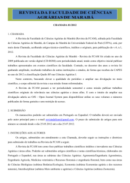 (Revista da FCAM), editada pela Faculdade de