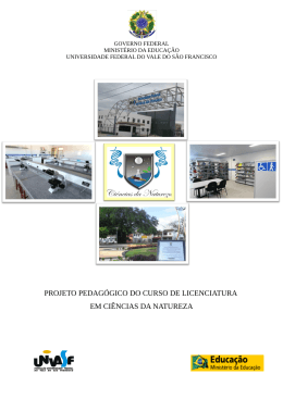 Projeto Pedag&oacute;gico do Curso (PPC)