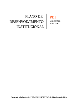 PDI - Universidade Estadual do Centro